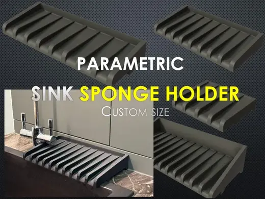 Kitchen Sink Sponge Holder-Soap holder Parametric
