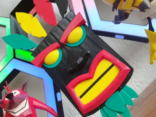 Aku Aku Mask – Crash Bandicoot Inspired 3D Model