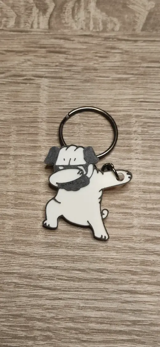 Pug-Mops Swag keychain