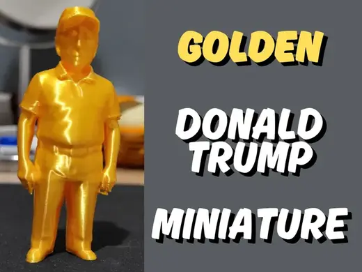 Donald Trump miniature doll no support