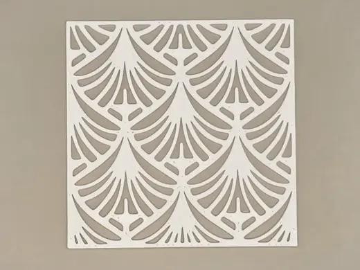 Baroque Waiver Shell Craft Stencil Template