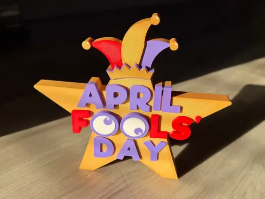 April Fools' Day Sign with Star