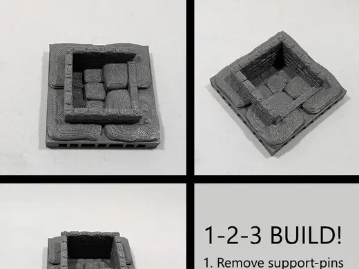 Dungeon Stone stairs down (OpenLOCK system)