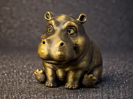 Cute Hippo – Mini Desk Companion 3D Print