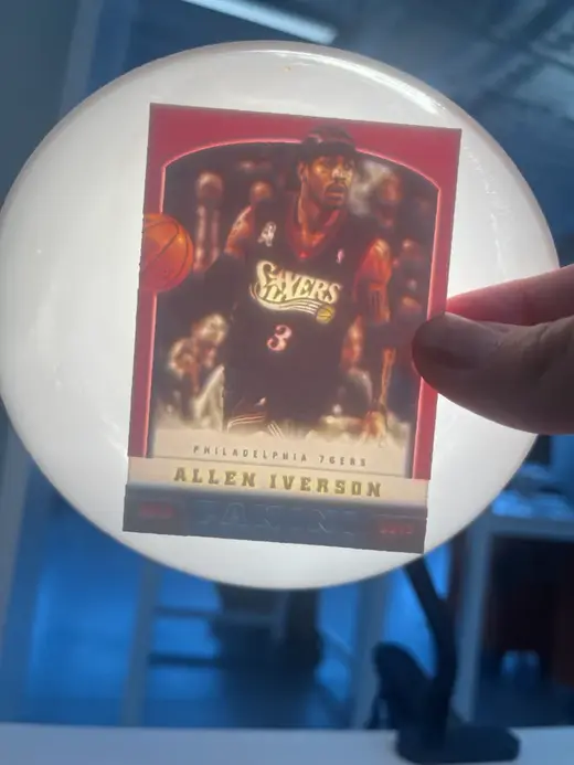 Allen Iverson Lithophane Trading Card