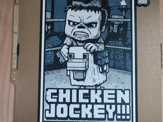 4-color HueForge Minecraft Chicken Jokey
