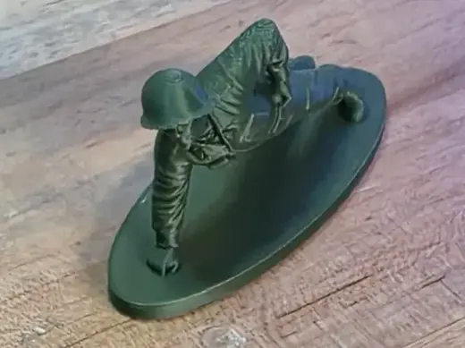 Green Toy Army Soldier One Handed Workout Pushup