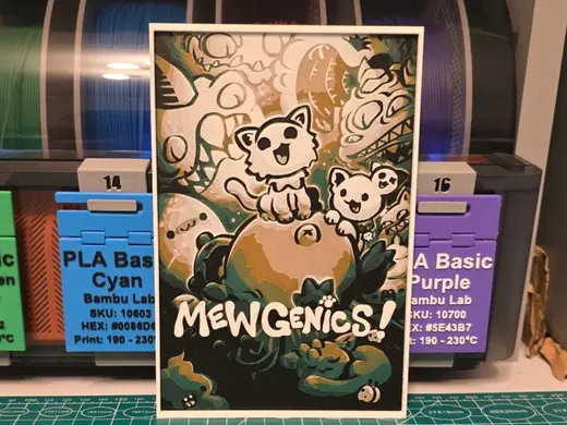 Mewgenics Game Poster - Hueforge Art