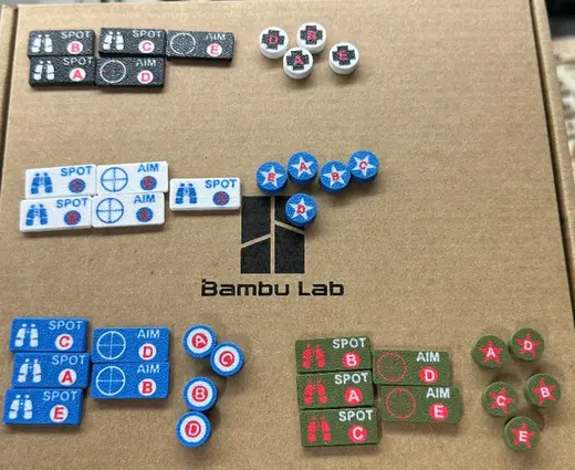 Achtung! Panzer Nationality Tokens (AMS)