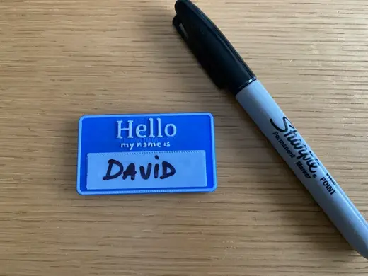 Hello my name is - Name tag / badge