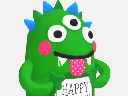 happy birthday monster