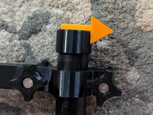 Livescope pole arrow cap for 1-inch PVC