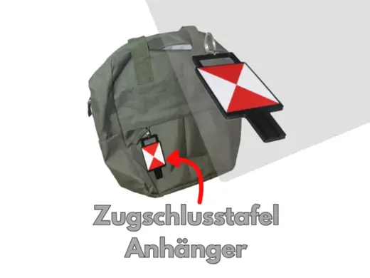 Zugschlusstafel Anhänger / Schlüsselanhänger