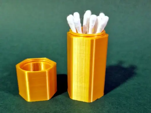 Honeycomb Q-tip - travel box