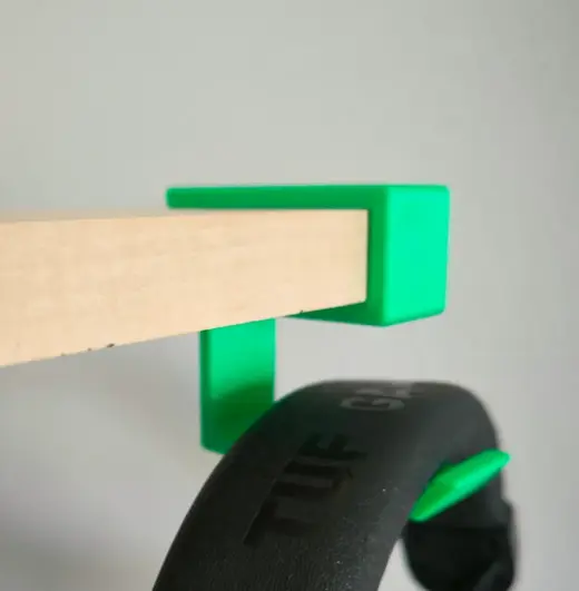 Shelf/table hook for headphones