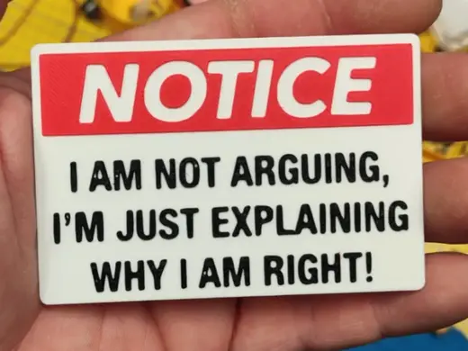 I am not arguing i am right