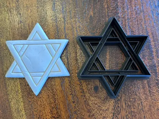 Star of David Imprint Cookie Cutter