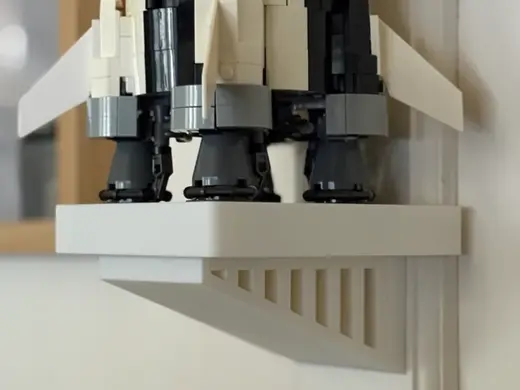 Saturn V - Wall Mount Stand (Brick Toys)