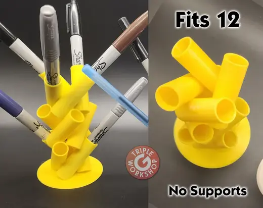 Small Footprint Pen Tree - No Supports