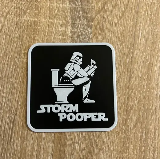 Panneau de toilette Star Wars Storm Pooper