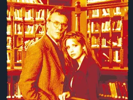 Buffy the Vampire Slayer and Giles Hueforge
