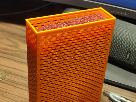 Tall Dessicant Holder with Sliding Lid