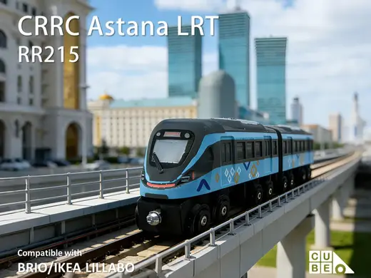 CUBEUNi-CRRC ASTANA LRT train -BRIO/IKEA Lillabo