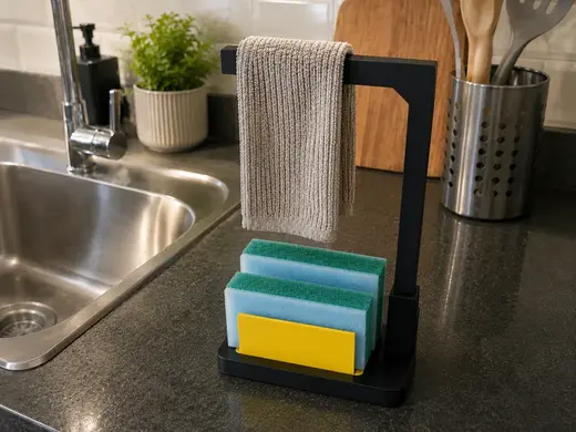 Kitchen Sponge and Towel Organizer Slim