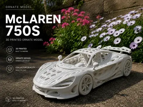 McLaren 750S – Ornate Voronoi Model