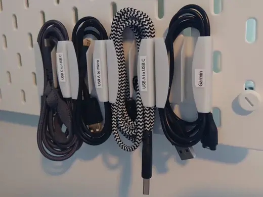 IKEA Skadis cable holder