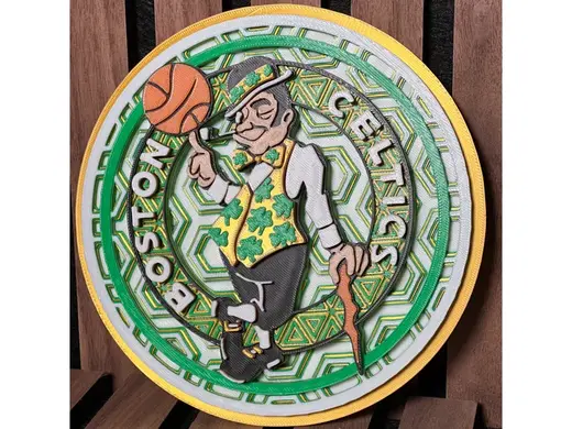 Boston Celtics Dimensional Mosaic