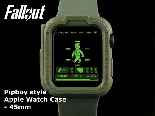 fallout pipboy style apple watch case -45mm case