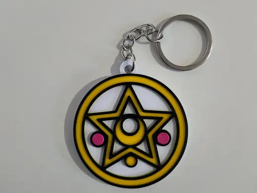 Sailor Moon keychain with NFC tag, no AMS