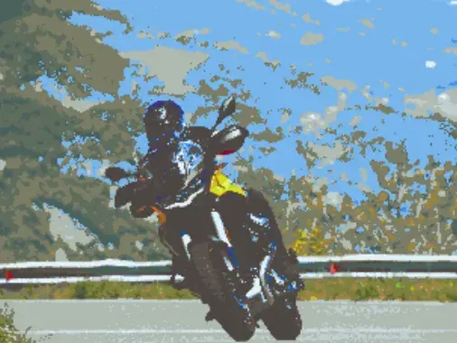 Litofania Moto Guzzi Stelvio V100 in Piega