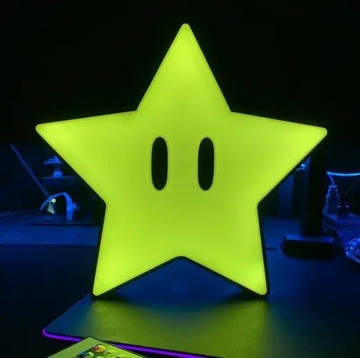 Super Mario - Super Star RGB Lightbox