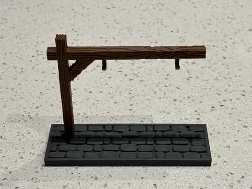 Signs by Bear - Wooden Post and Cobblestone Base