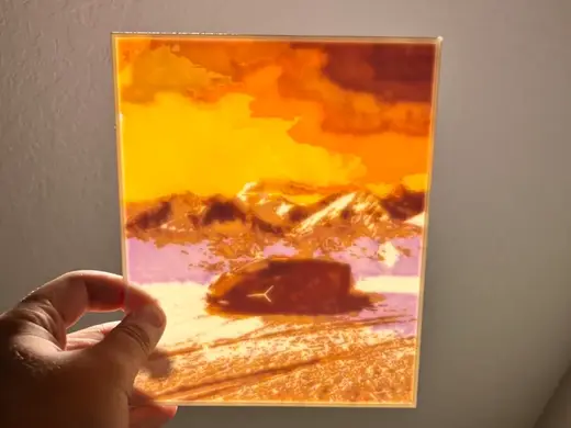 Lamborghini Lithophane 3D Printed Photo Lithophane