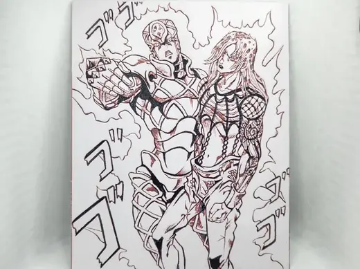 Jojo Diavolo and King Crimson Hueforge