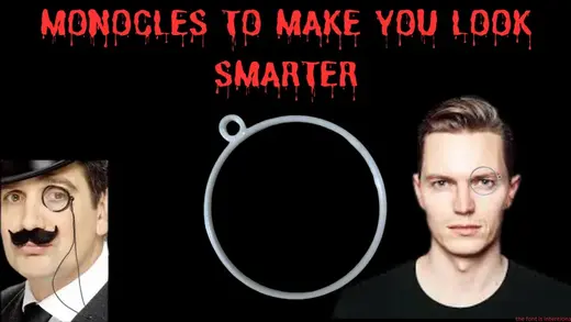 Monocle to make you look smarter. (3 sizes) works
