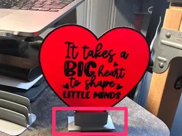Valentine Teacher Gift / Heart Sign - Base/Stand