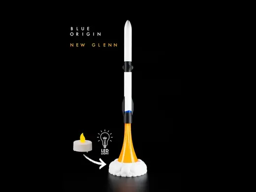 Blue Origin New Glenn Rocket Diorama (no AMS)