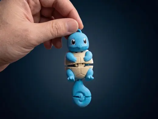Wiggle Wiggle Articulated Squirtle Keychain