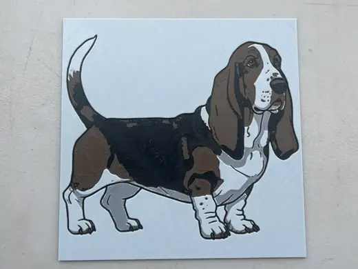 Basset Hound Hueforge