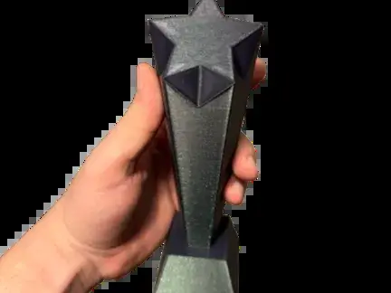3D Star Trophy Award