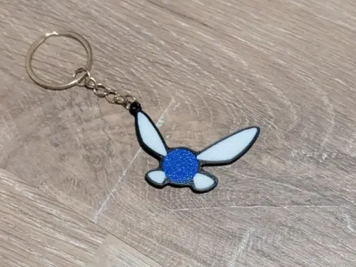 navi keychain from the legend of zelda