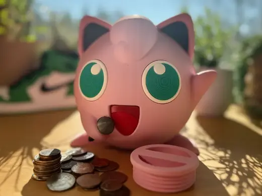 Jigglypuff Piggy Bank Coin Bank