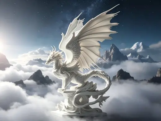 云烬:苍翼白龙像