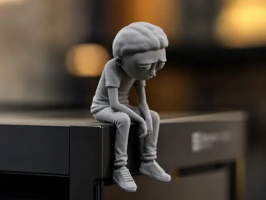 Sad Morty (Rick and Morty) sitting on a ledge!