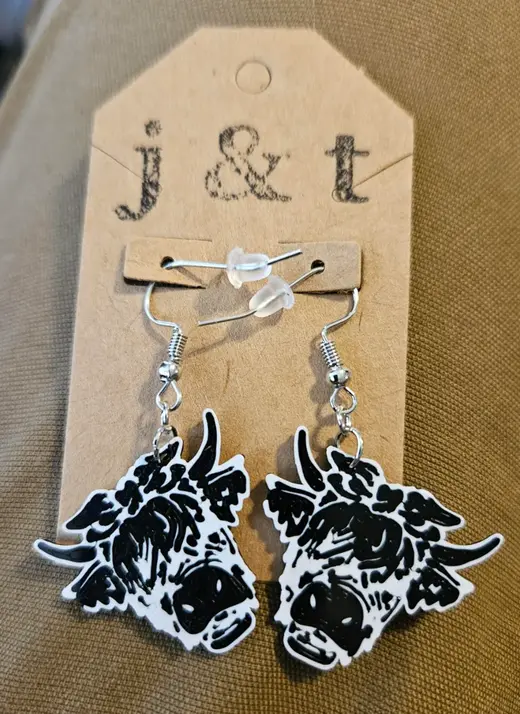 Cow earrings