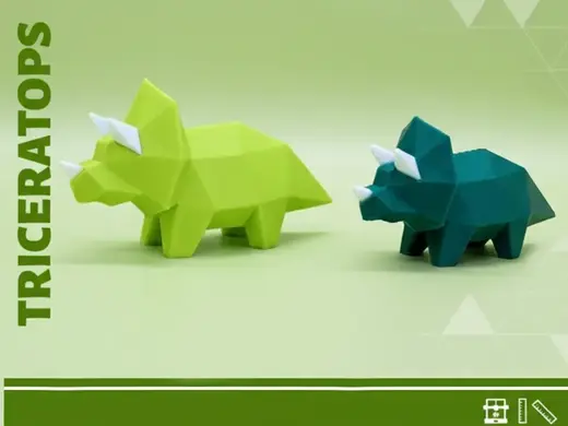 几何摆件 极简三角龙(分色分件/多色)